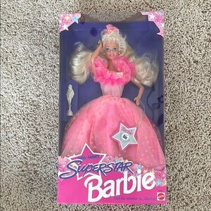 Superstar Barbie Doll in Pink Dress